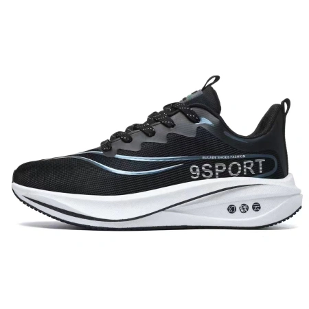 Black sports shoes for men, breathable mesh, casual, versatile and lightweight running shoes Black sports shoes for men, breathable mesh, casual, versatile and lightweight running shoes